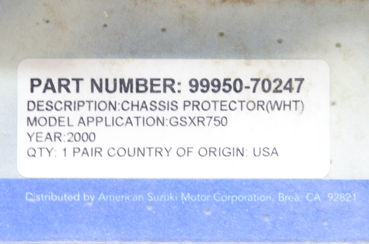 New OEM Suzuki 99950-70247 Frame Slider Kit NOS