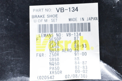 Vesrah VB-134 Brake Shoe Kit NOS