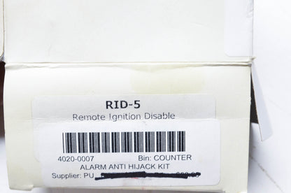 RID-5 4020-0007 Anti Hijack Kit NOS