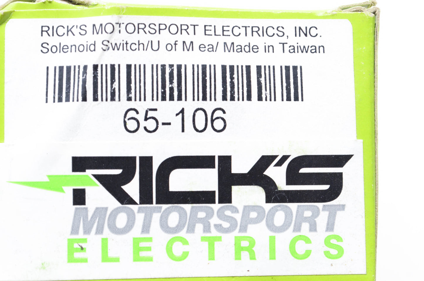 Rick's Motorsport Electrics 65-106 Solenoid Switch NOS