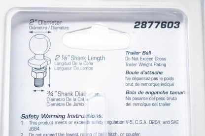 New OEM Polaris 2877603 Trailer Ball NOS