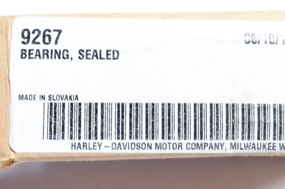 New OEM Harley-Davidson 9267, F-390598 Sealed Bearing NOS