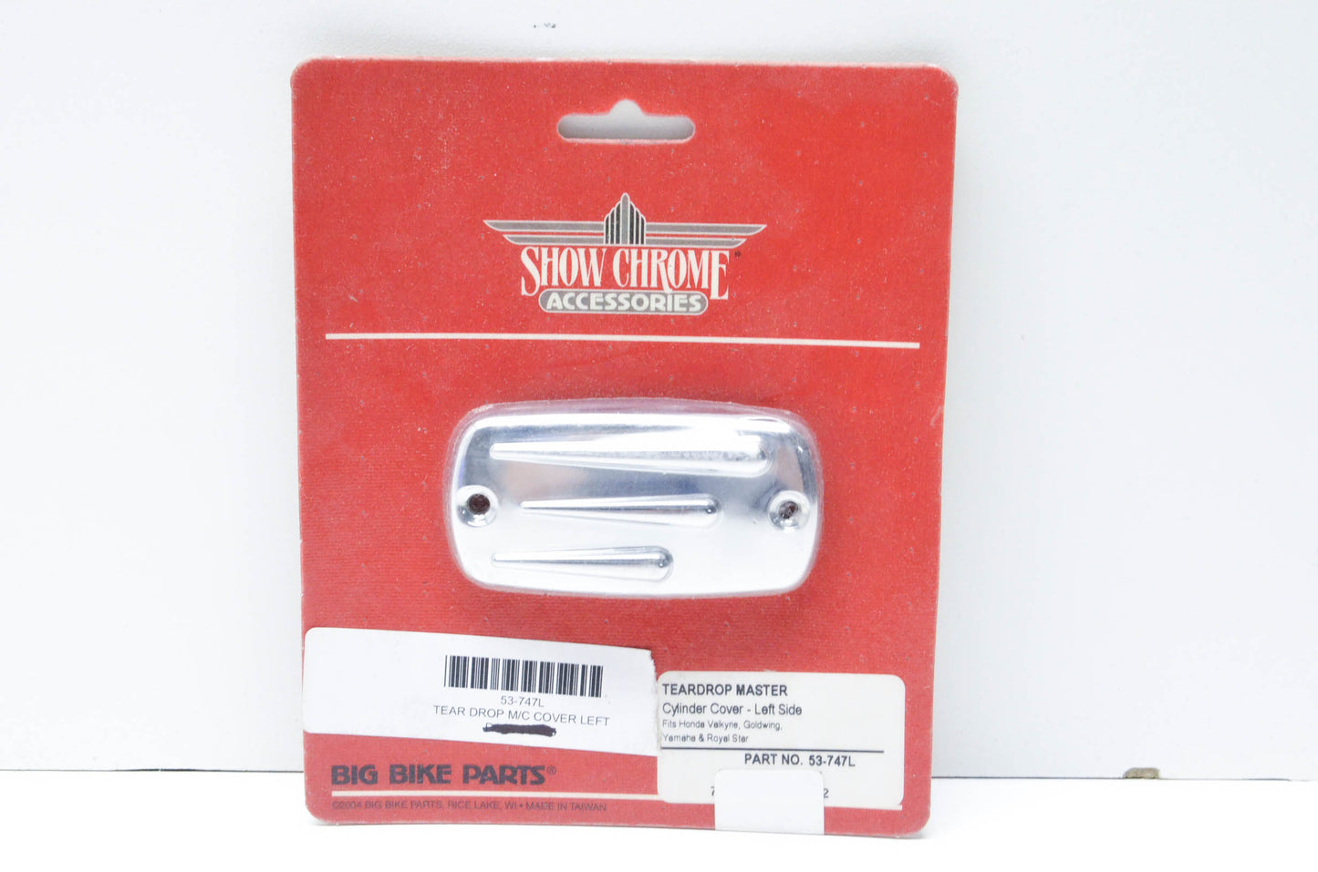 Show Chrome 53-747L Left Side Cylinder Cover NOS