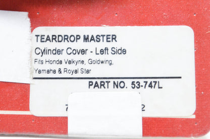 Show Chrome 53-747L Left Side Cylinder Cover NOS