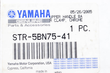 New OEM Yamaha STR-5BN75-41-00 Upper Handlebar Clamps NOS