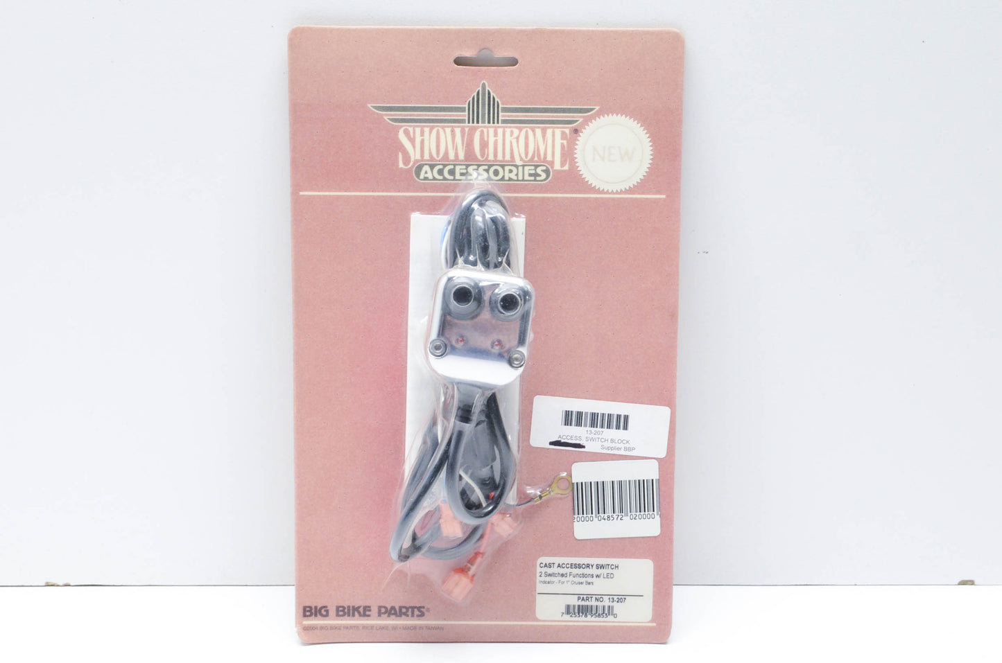 Show Chrome 13-207 Accessory Switch Block NOS