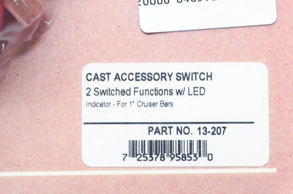 Show Chrome 13-207 Accessory Switch Block NOS
