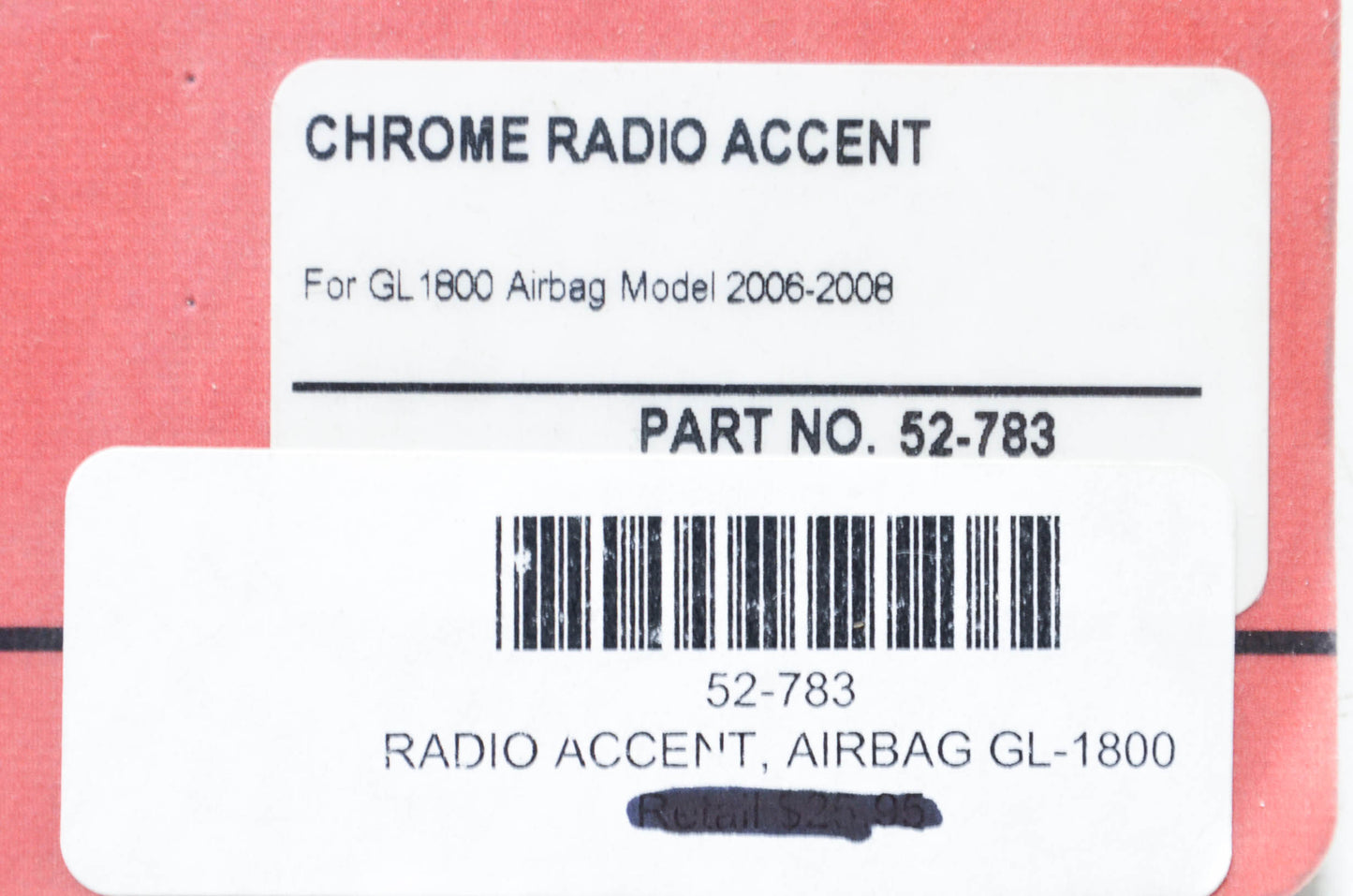 Show Chrome 52-783 Radio Accent Panel NOS