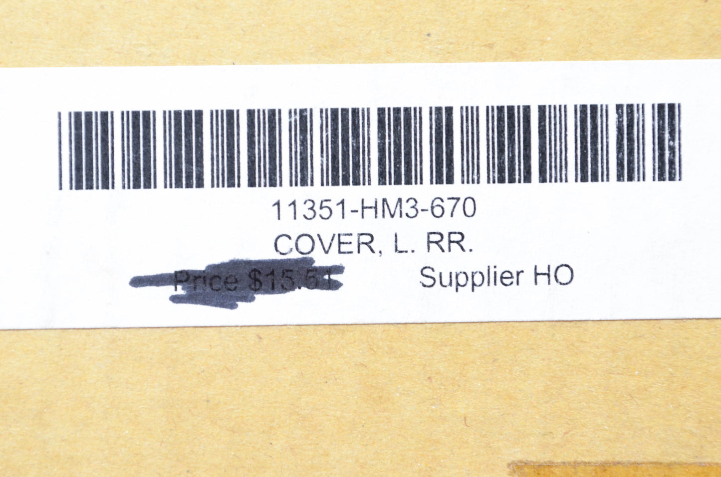 New OEM Honda 11351-HM3-670 Crankcase Cover NOS