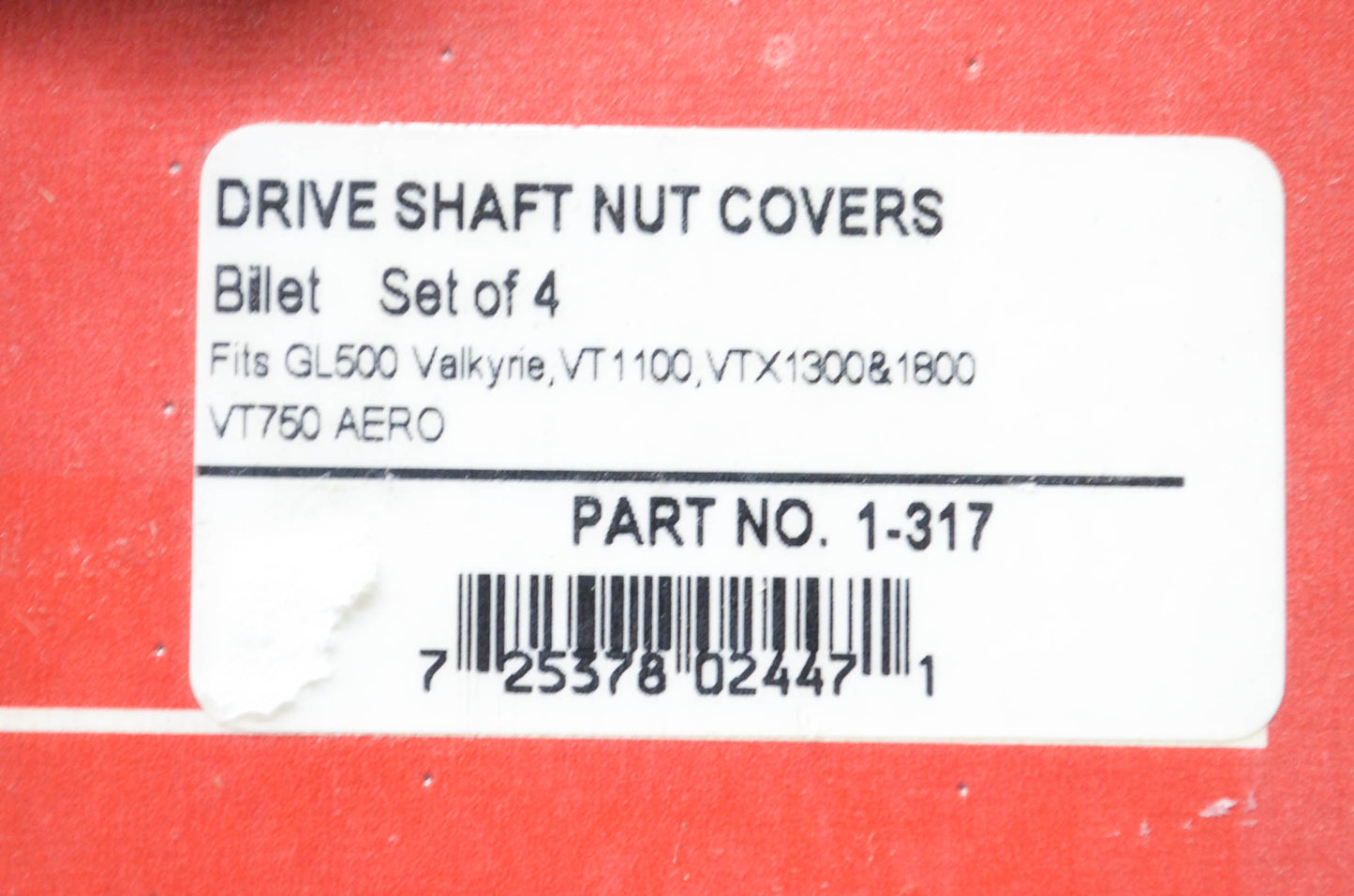 Show Chrome 1-317 Drive Shaft Nut Cover Kit NOS