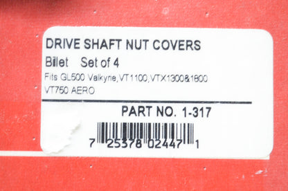 Show Chrome 1-317 Drive Shaft Nut Cover Kit NOS