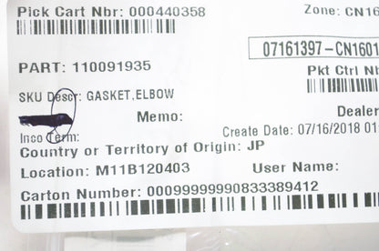 New OEM Kawasaki 11009-1935 Gasket NOS