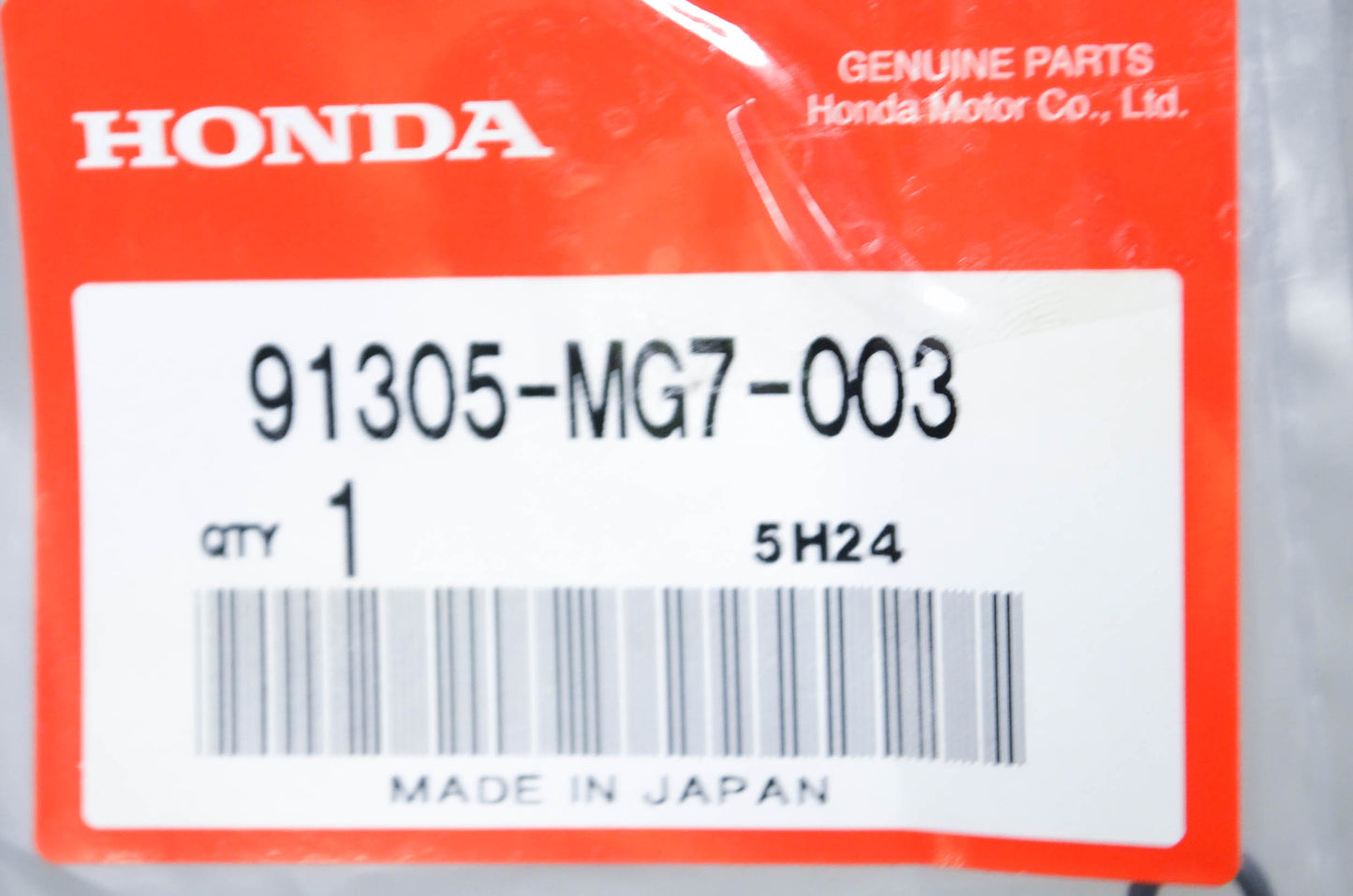 New OEM Honda 91305-MG7-003 O Ring NOS