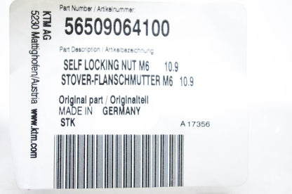 New OEM KTM 56509064100 Self Locking Nut NOS
