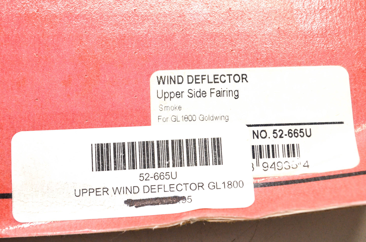 Show Chrome 52-665U Upper Wind Deflector NOS