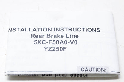 New OEM Yamaha 5XC-F58A0-V0 Rear Brake Line NOS