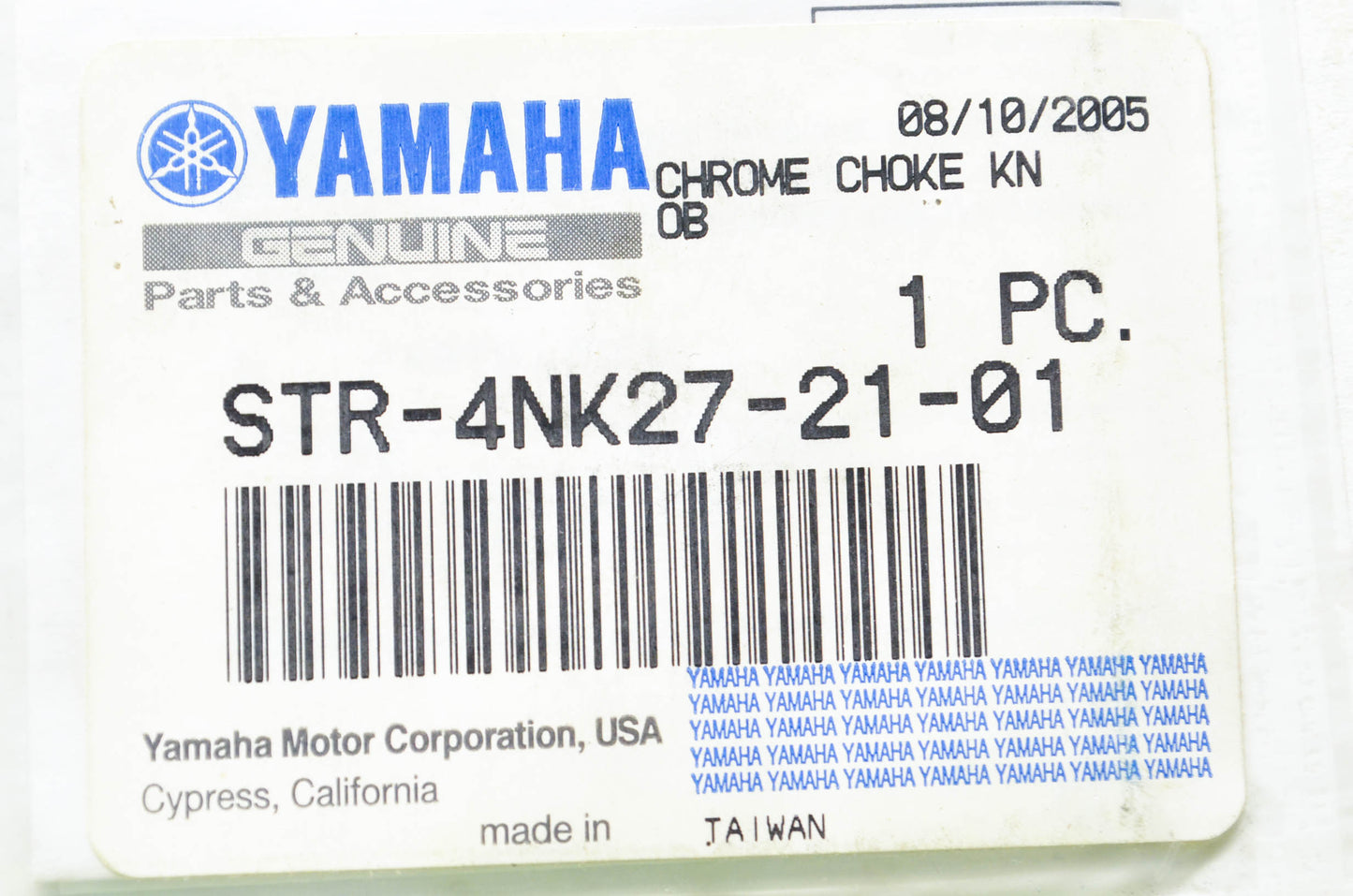 New OEM Yamaha STR-4NK27-21-01 Choke Knob NOS