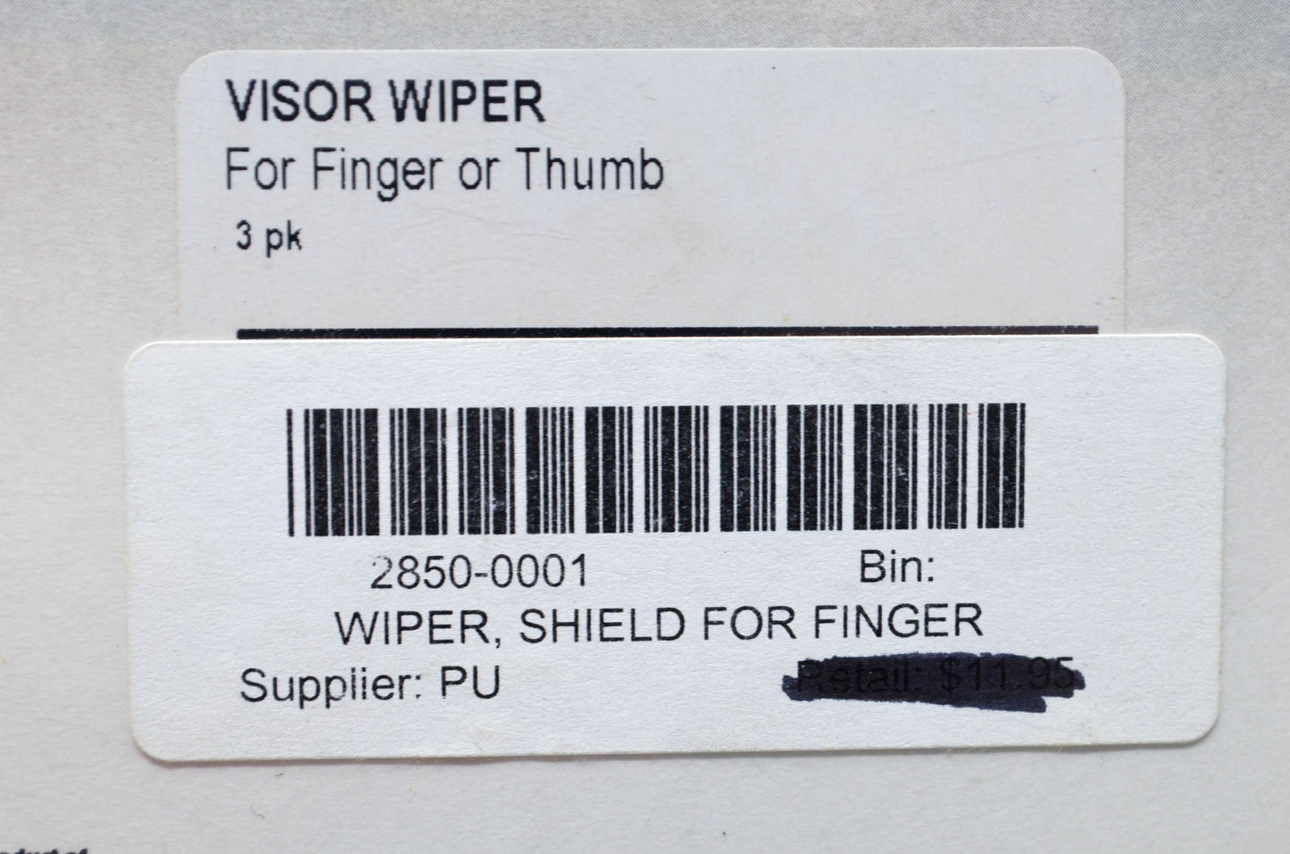 Show Chrome 2850-0001 Visor Wiper Kit NOS