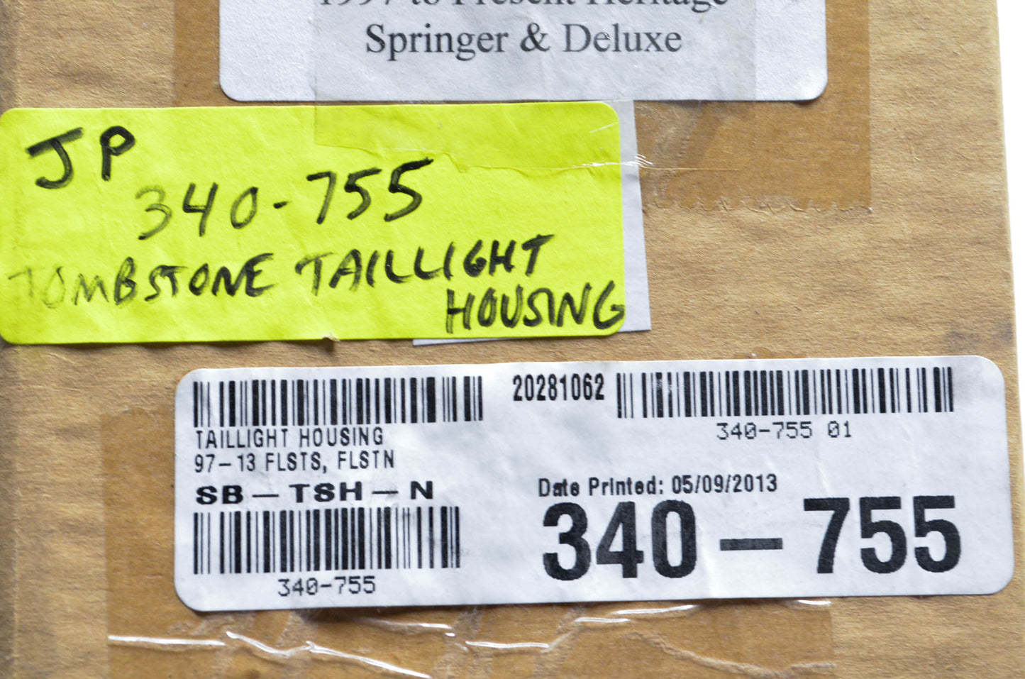 JP 340-755, SB-TSH-N Tombstone Tail Light Housing NOS