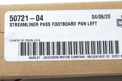 New OEM Harley-Davidson 50721-04 Left Footboard Pan NOS