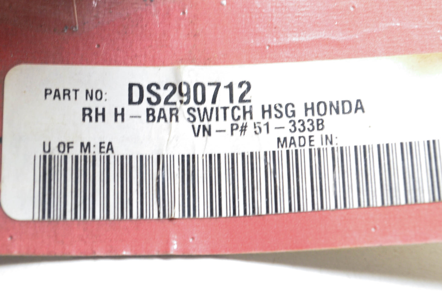 Show Chrome DS290712 Right Bar Switch Housing NOS