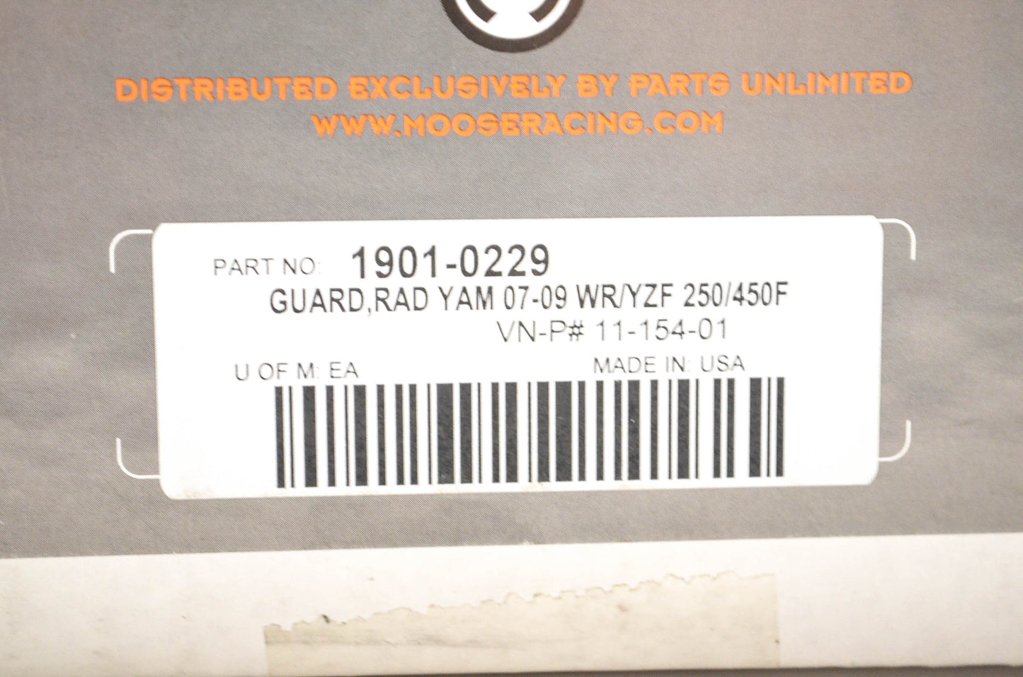 Moose 1901-0229, 11-154-01 Radiator Guard Kit NOS