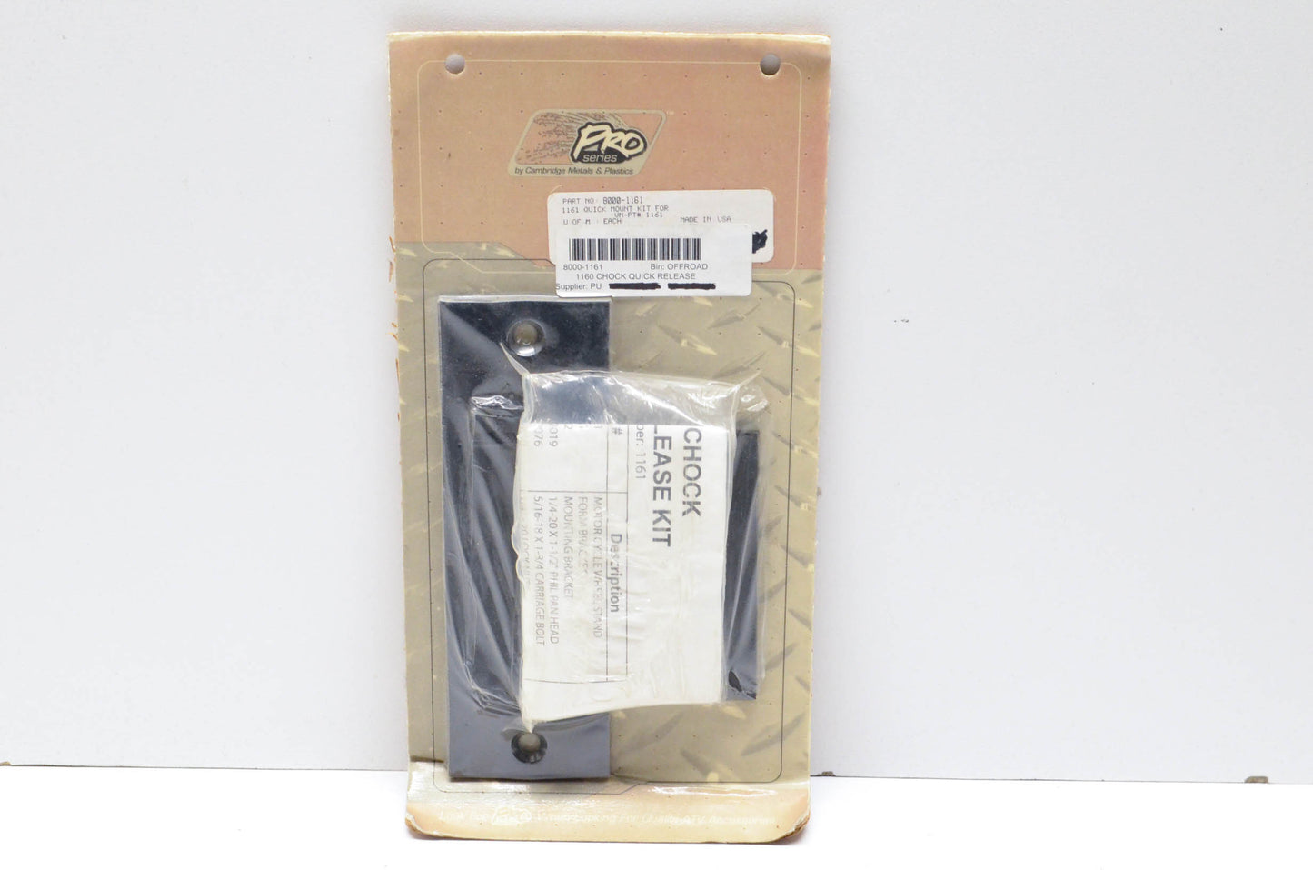 Cambridge Metal 8000-1161 Chock Quick Release Kit NOS