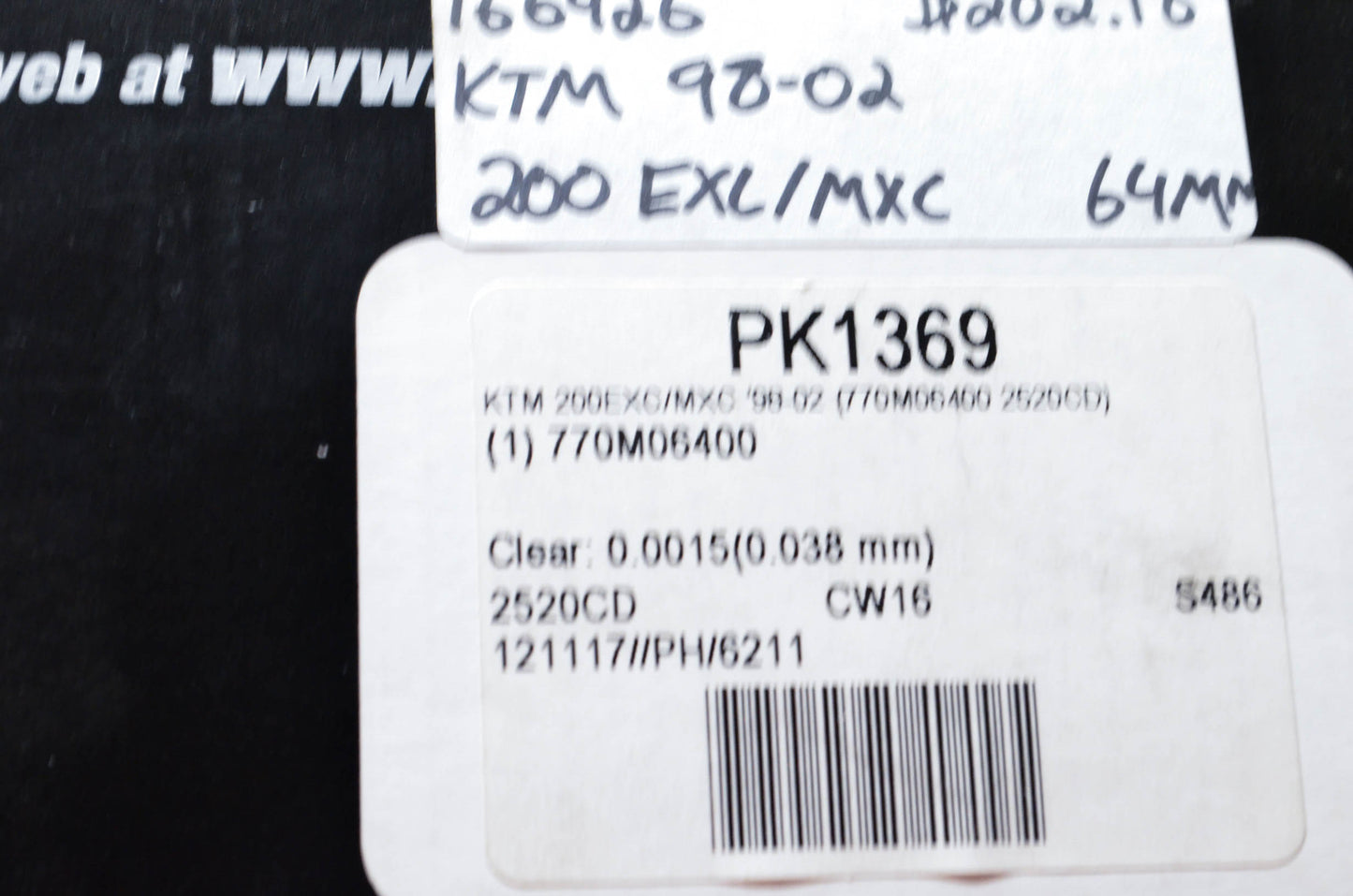 Wiseco PK1369 Piston Top End Kit NOS