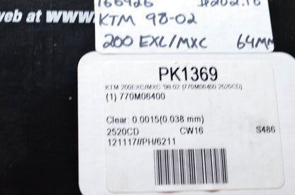 Wiseco PK1369 Piston Top End Kit NOS