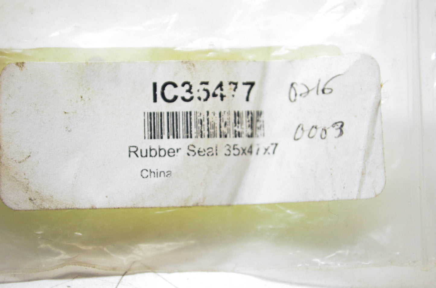 Pro Series 0216-0003, IC35477 Rubber Seal NOS