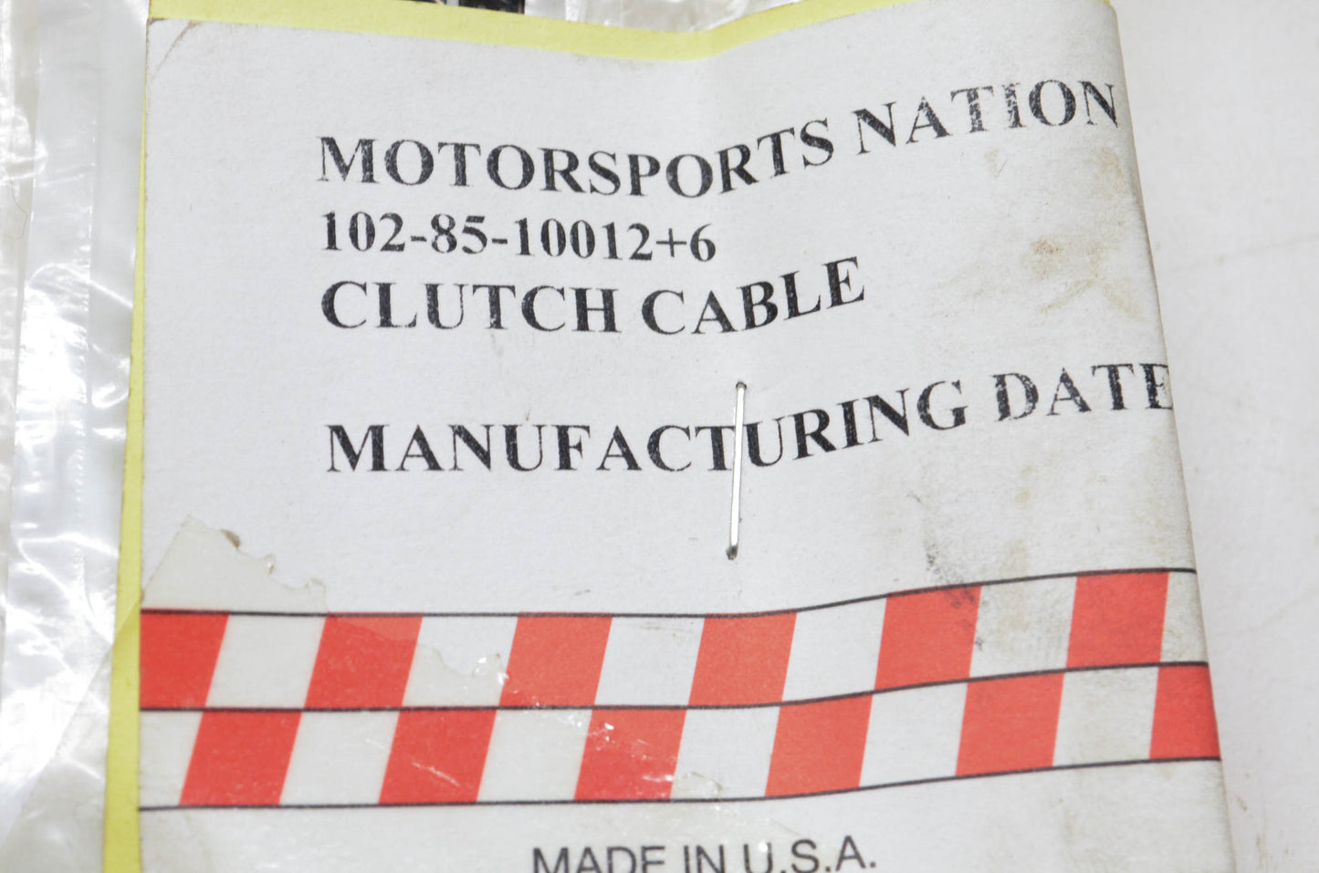 Barnett Performance 102-85-10012+6, 102-85-10012 Clutch Cable NOS