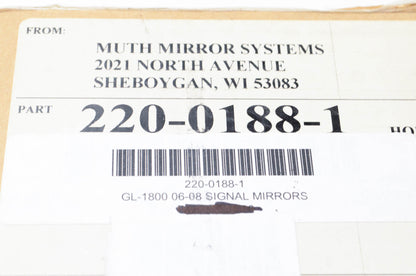 Muth Mirror Systems 220-0188-1 Signal Mirror Kit NOS