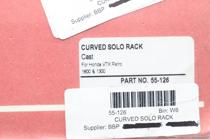 Show Chrome 55-126 Curved Solo Rack Kit NOS