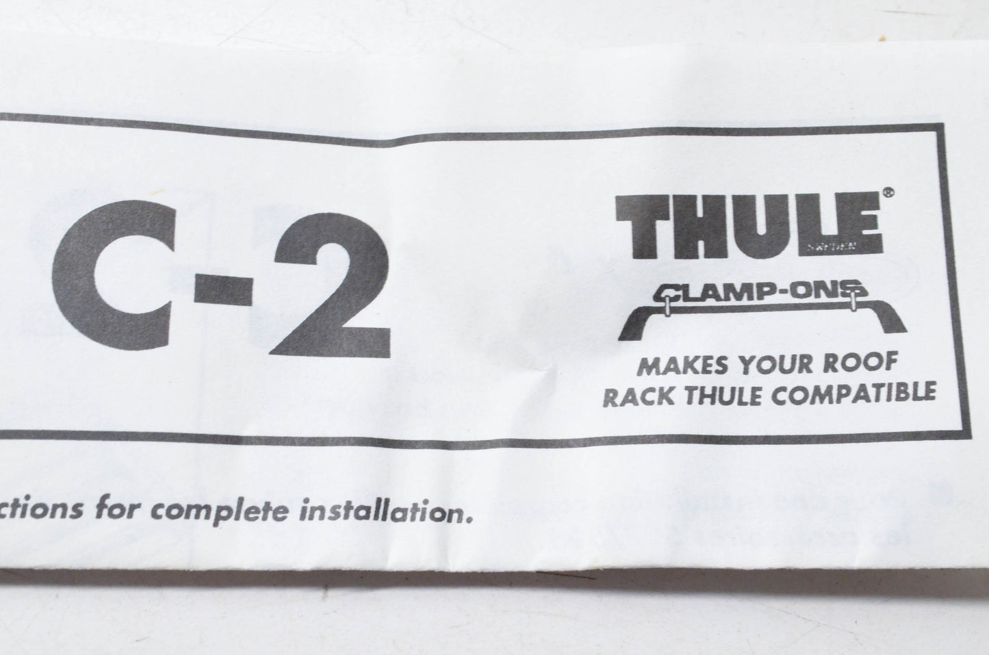 Thule C-2, C2 Clamp On Kit NOS