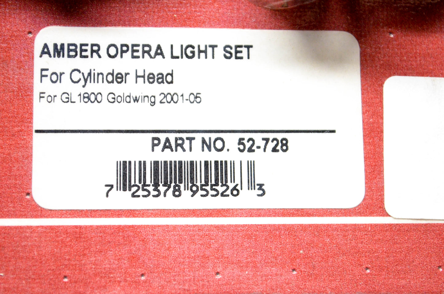 Show Chrome 52-728 Amber Opera Light Kit NOS
