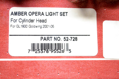 Show Chrome 52-728 Amber Opera Light Kit NOS