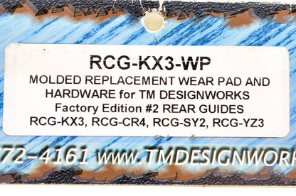 T.M. Designworks RCG-KX3-WP, 971868 Wear Pad Kit NOS