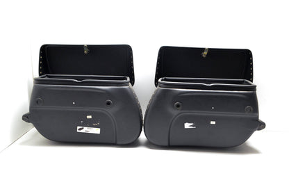 Leather Lyke S522 Studded Saddlebags NOS