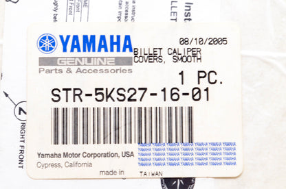 New OEM Yamaha STR-5KS27-16-01 Caliper Cover Billet Kit NOS