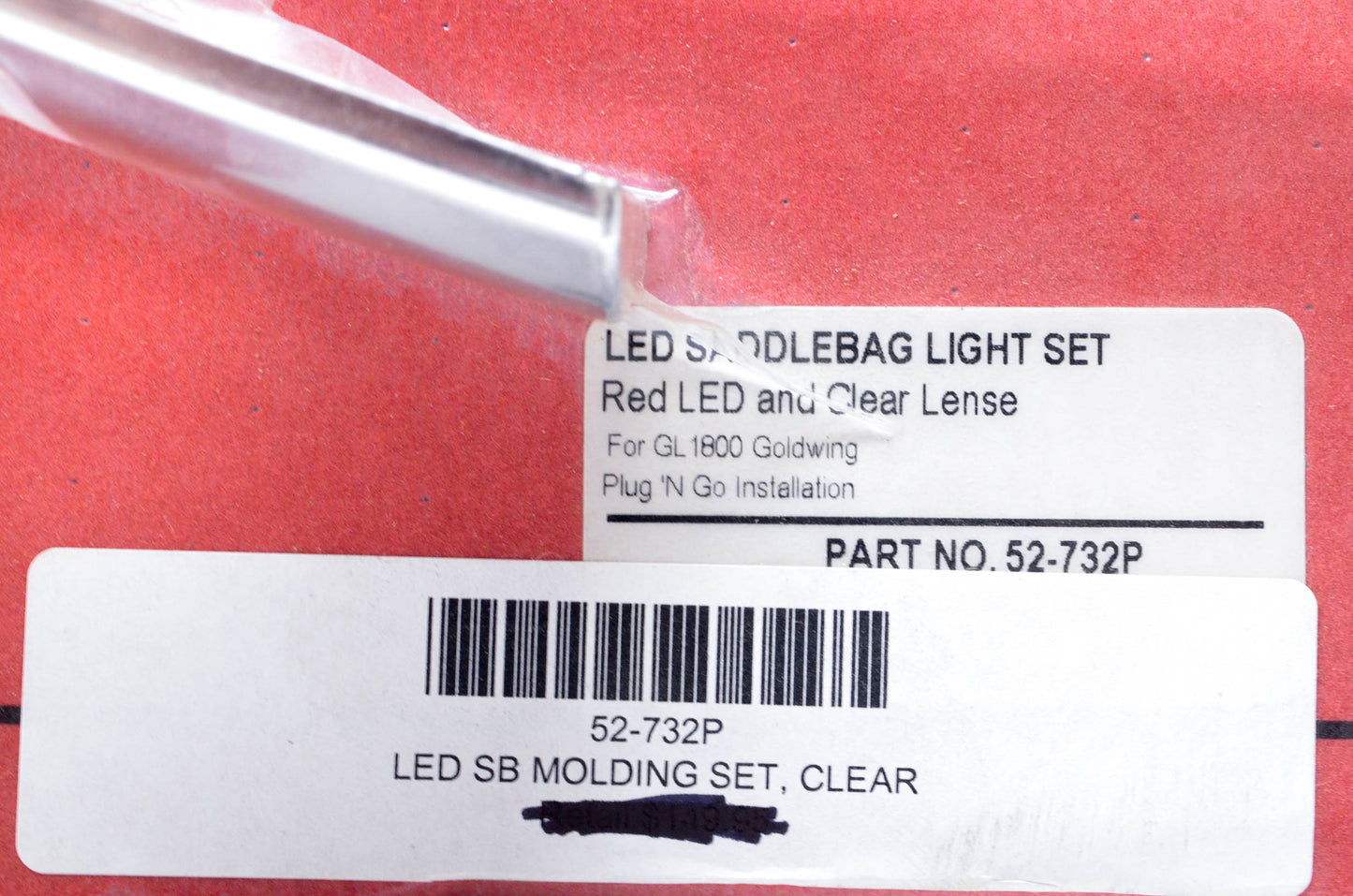 Show Chrome 52-732P LED Saddlebag Molding Kit NOS