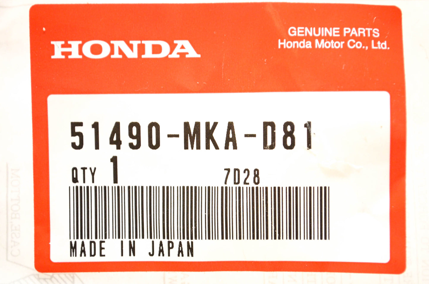 New OEM Honda 51490-MKA-D81-00 Seal Kit NOS