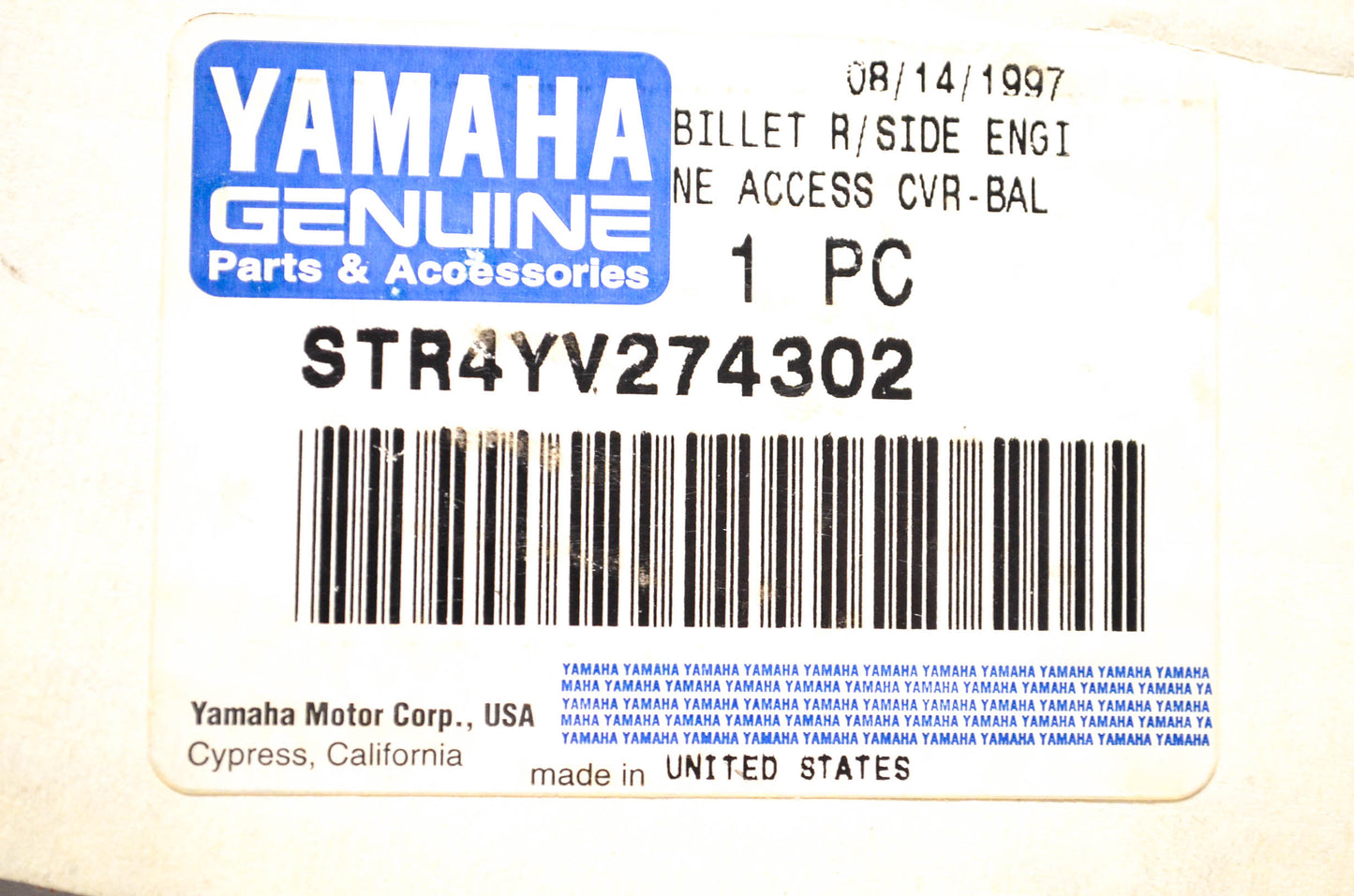 New OEM Yamaha STR-4YV27-43-02 Billet Crank Case Cover NOS