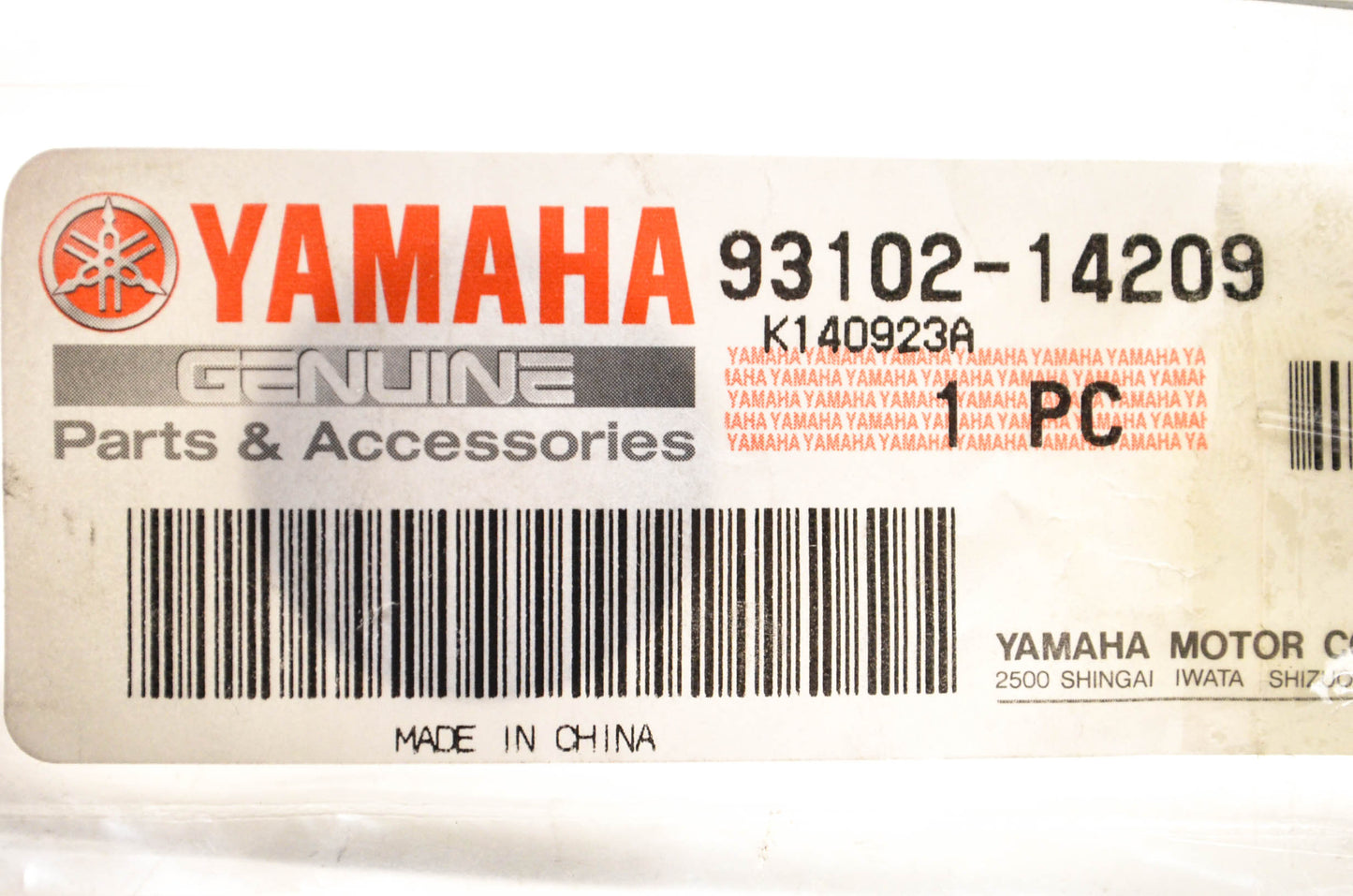 New OEM Yamaha 93102-14209-00 Shift Shaft, Clutch, Crank Case Oil Seal NOS