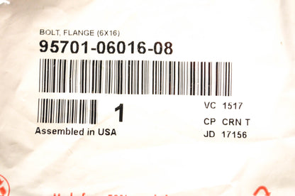 New OEM Honda 95701-06016-08 Flange Bolt NOS