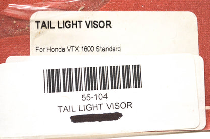 Show Chrome 55-104 Tail Light Visor NOS