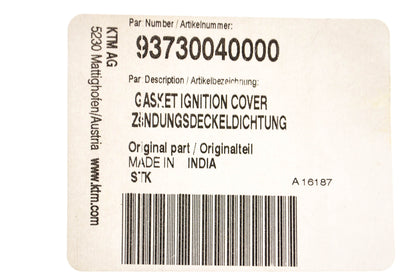 New OEM KTM 93730040000 Gasket NOS