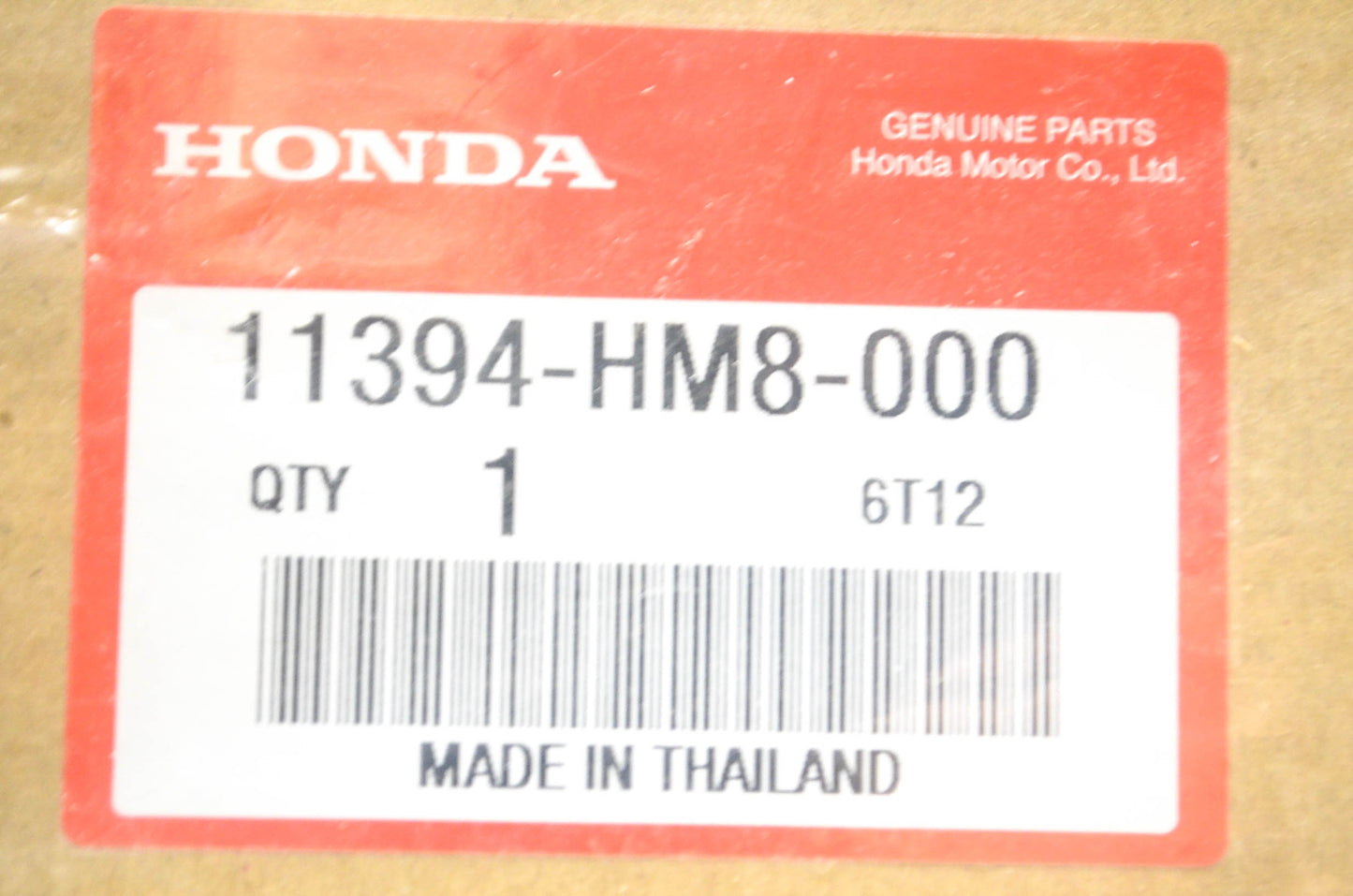 New OEM Honda 11394-HM8-000 Gasket NOS