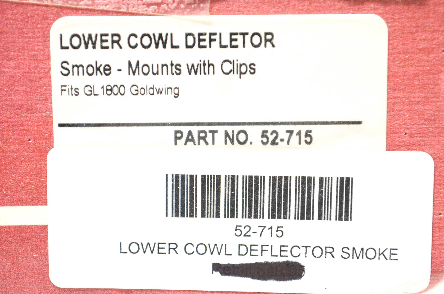 Show Chrome 52-715 Cowl Deflector Kit NOS