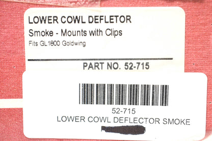 Show Chrome 52-715 Cowl Deflector Kit NOS