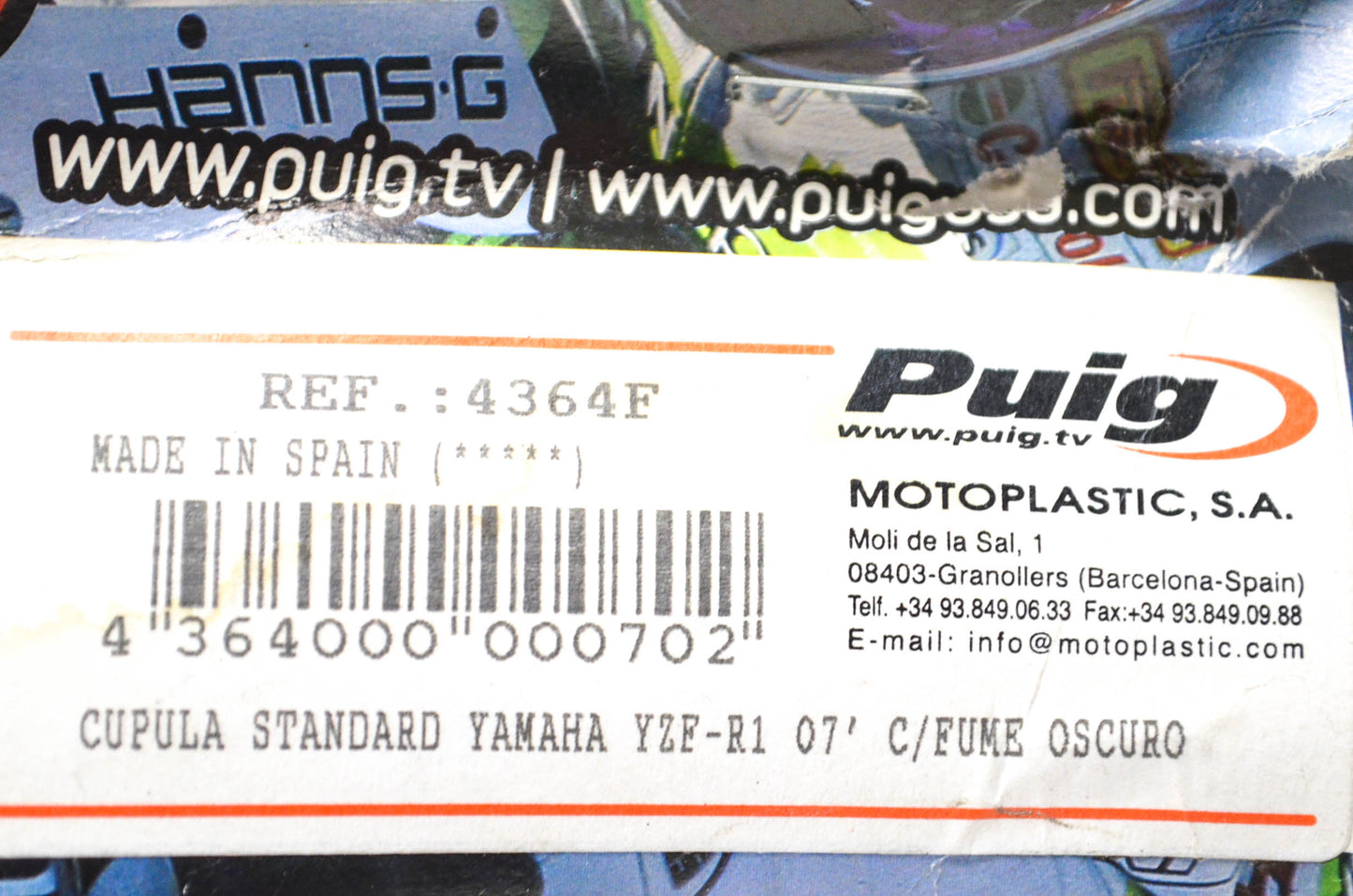 Puig 301581, 4364F Windscreen Kit NOS